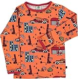 bei 30°C auf Links waschen Smafolk Langarmshirt mit Feuerwehr Arabesque 110/116