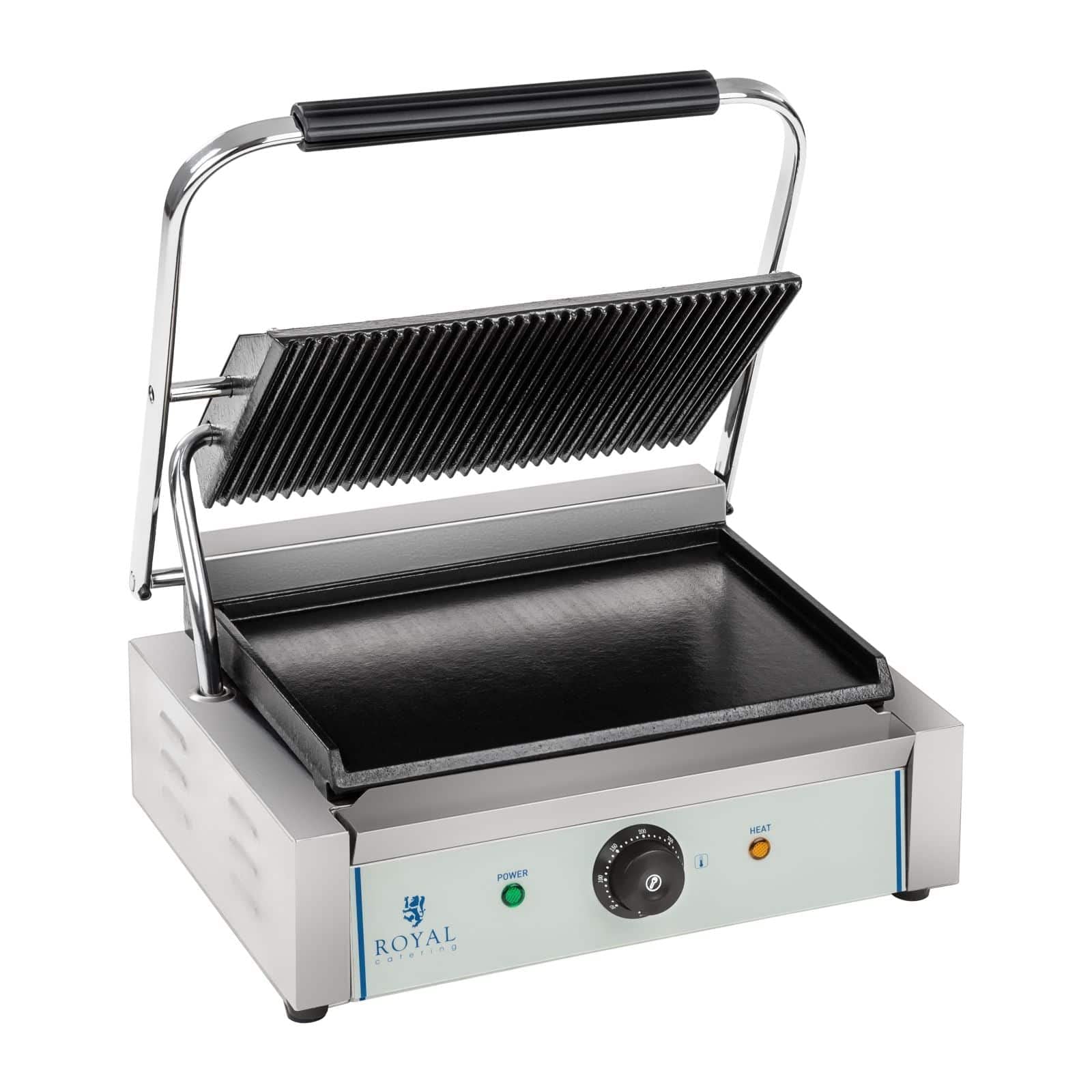 Royal Catering - RCKG-2200 - Piastra panini - 1 x 2.200 Watt