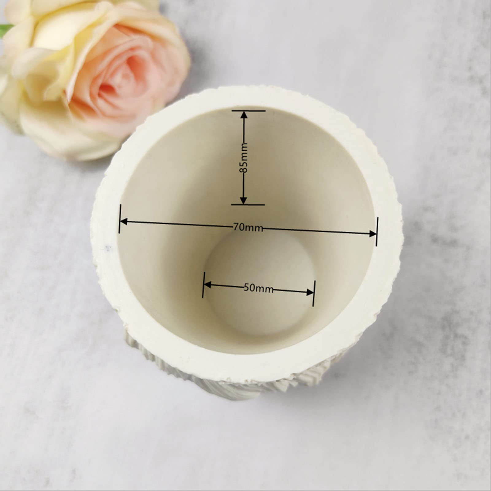 Stampo in silicone per vaso fiori, fusione resina