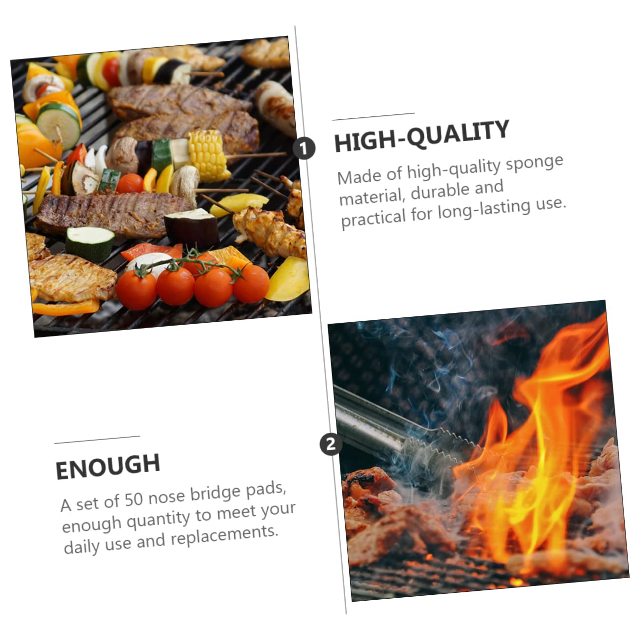 BESPORTBLE 3pcs Stainless Steel Grill Probe Clips for Thermometer BBQ Tool Holder Easy Install and Use