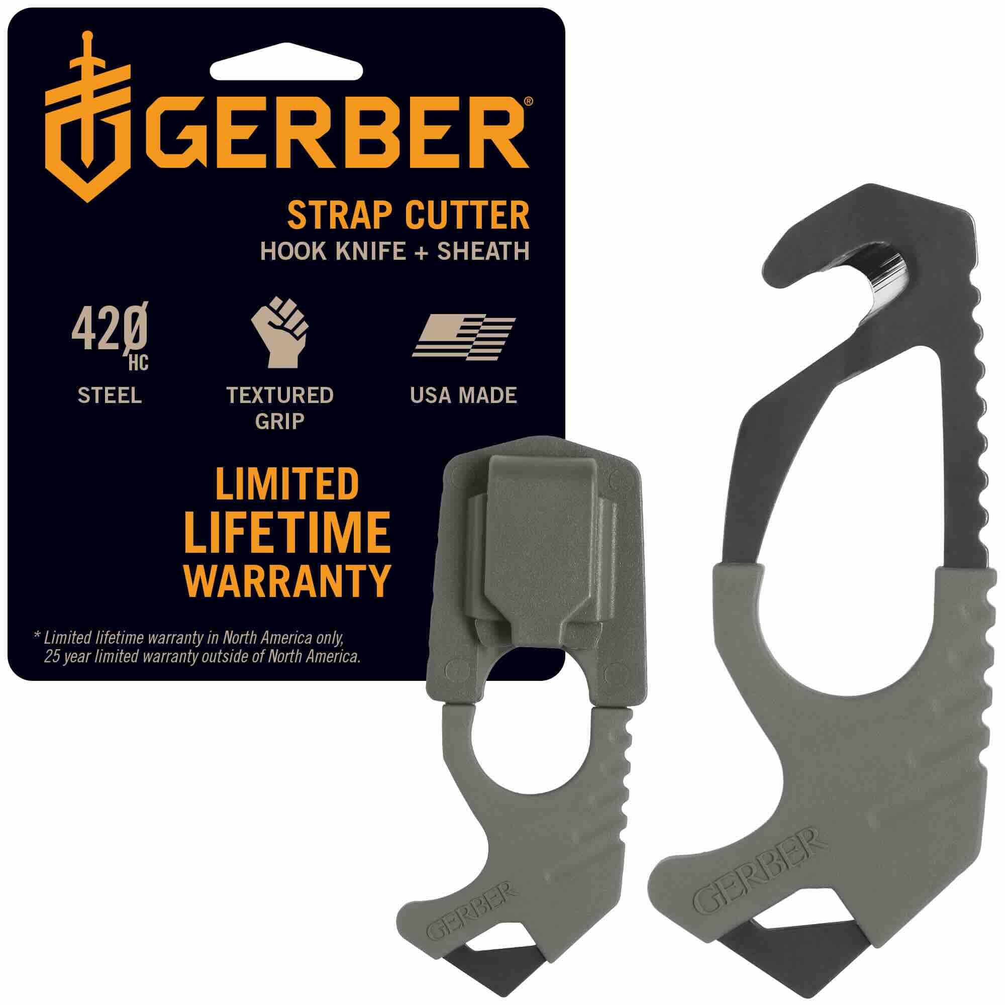 Gerber Dişli Kayış Kesici, FG504 Yeşil [22-01943]