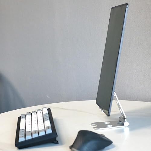 Miniatura 6 de Kado Soporte de tableta de aleación de aluminio para monitor portátil, soporte plegable para iPad ajustable, accesorios de escritorio de oficina