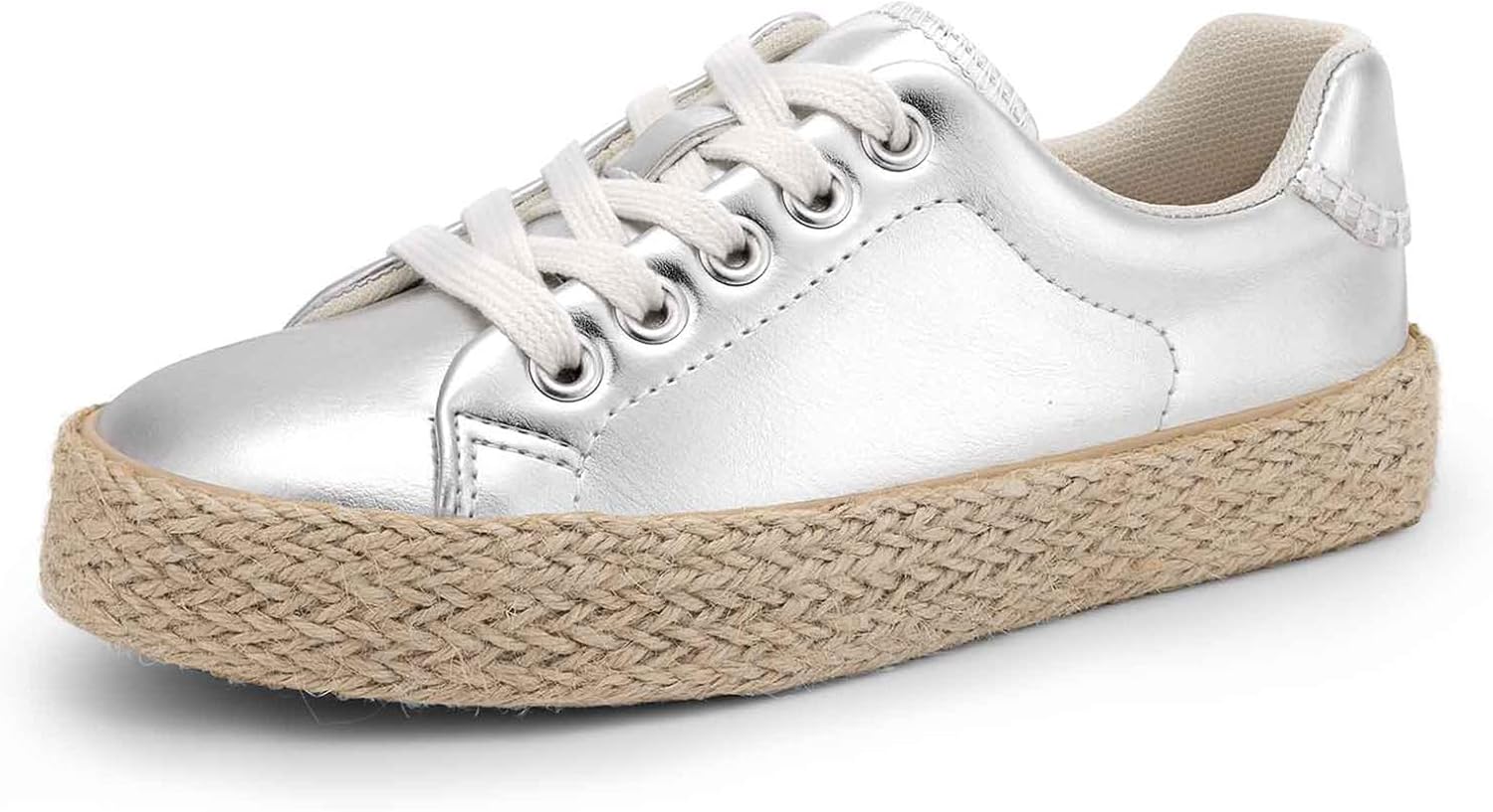 DREAM PAIRS Kid Boys Girls Sneakers Canvas Espadrille Lace Up Walking Casual Shoes