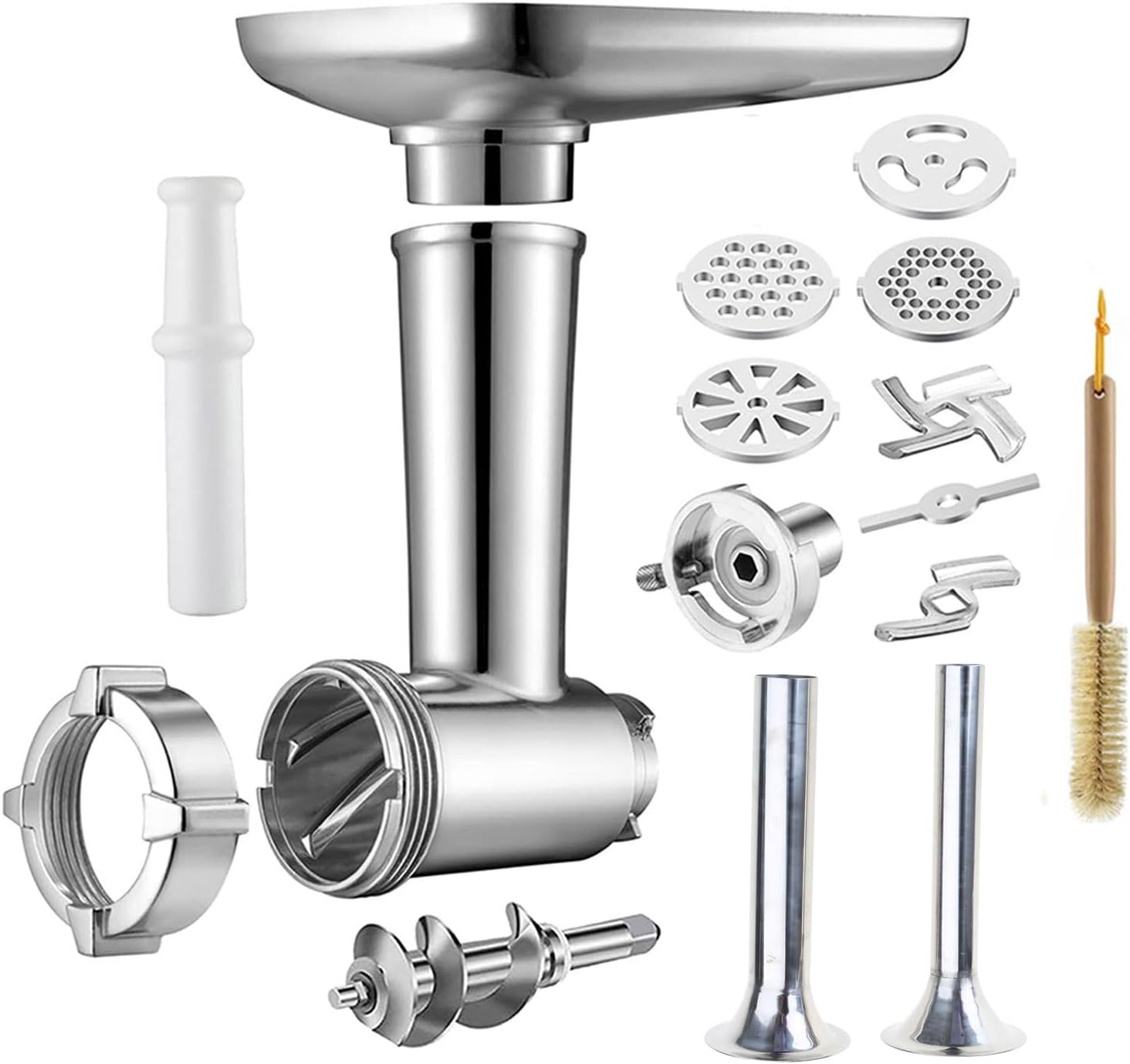 Meat Grinder Attachment Stainless Steel Meat Grinder Accessory Versatile Meat Grinder Plate Must Have Tools for Kitchen