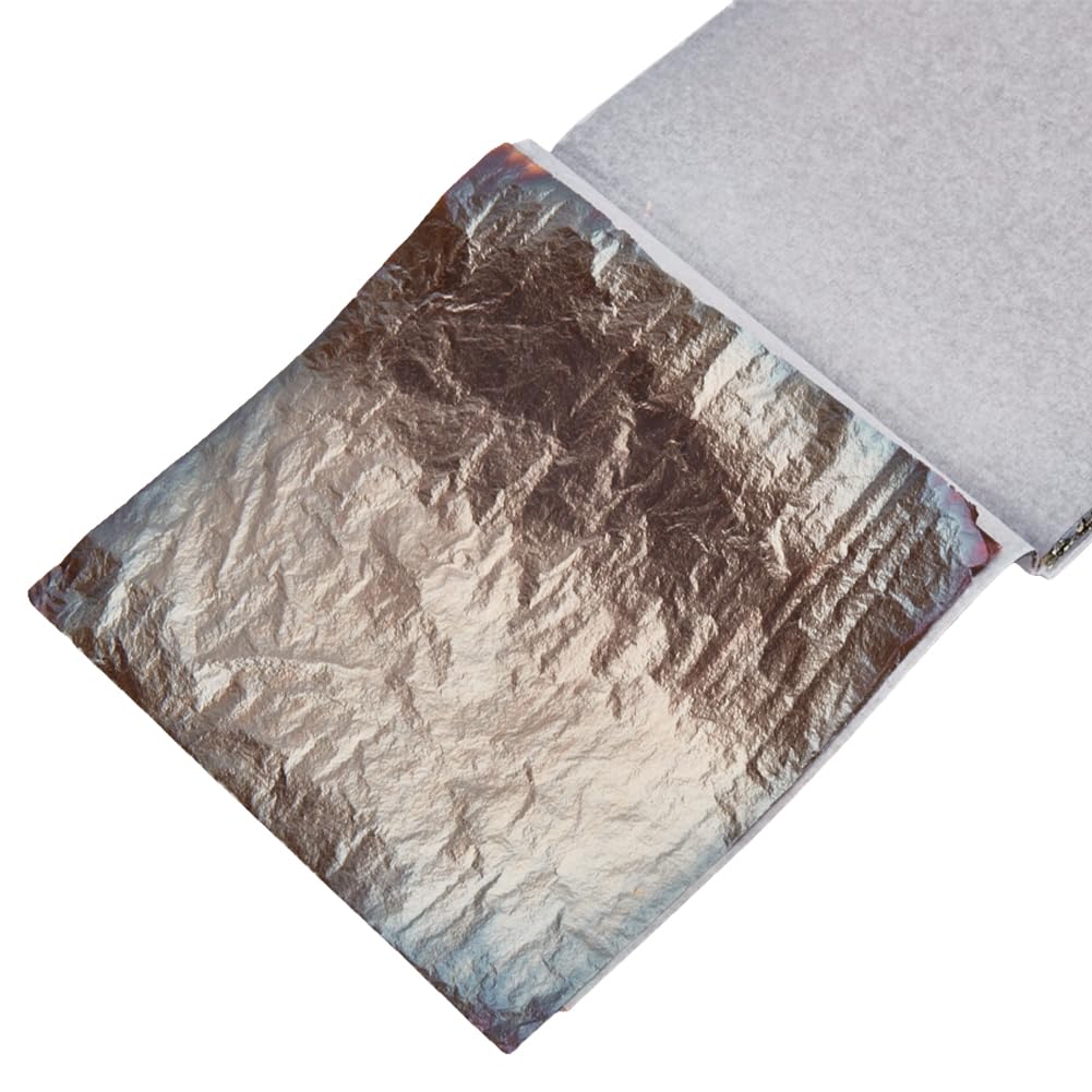 MAYJOYDIY 50 Stück Antike Blattgoldblätter 14×13.7cm Imitation Goldfolie Papier Blatt vergoldet Handwerk Folie Blatt Für DIY Nagelmalereien Handarbeiten Bilderrahmen Skulpturen Möbelkunst