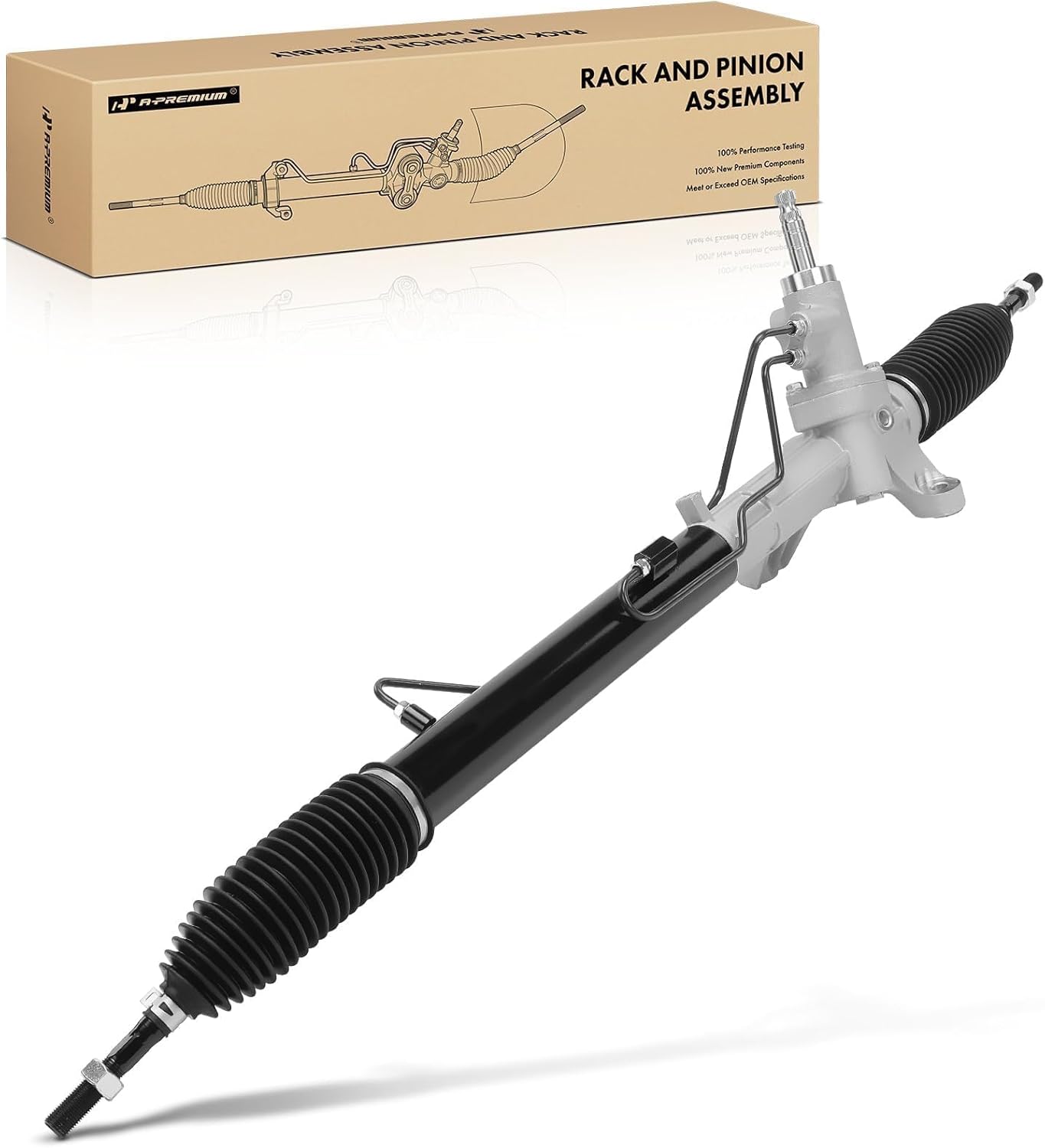 A-Premium - Hydraulic Power Steering Rack and Pinion Compatible with Kia Sedona 2015-2017 (L, LX, EX), Sedona 2018-2021, V6 3.3L, Without Electronic Steering