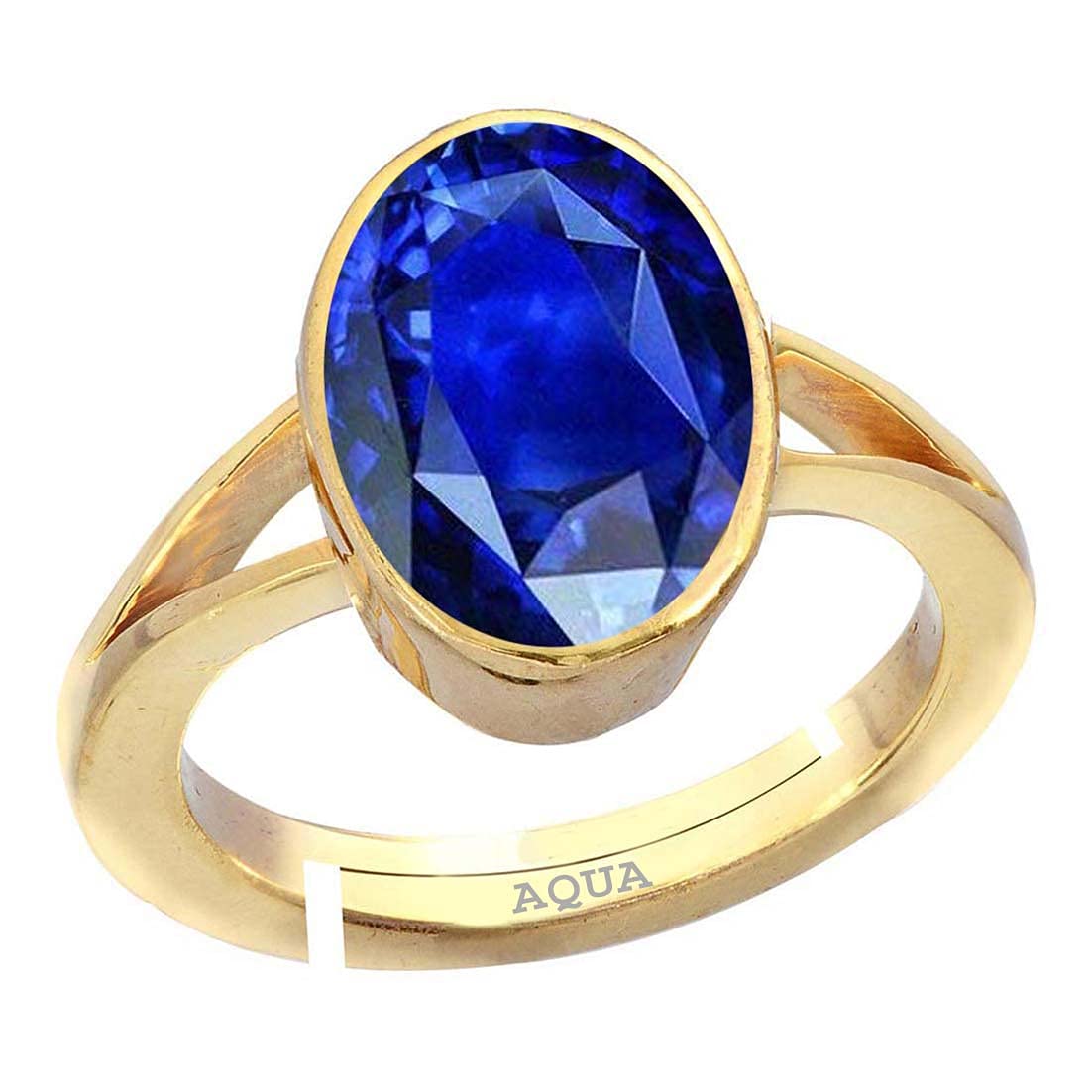 Aquagems Blue Sapphire/Neelam 3.25 Ratti or 3 Carat Astrological Certified Natural Gemstone Panchdhatu/5 Metals Gold Plated Adjustable Ring for Men - 3v3325 (B0B3MBJTYZ) Amazon Price History, Amazon Price Tracker