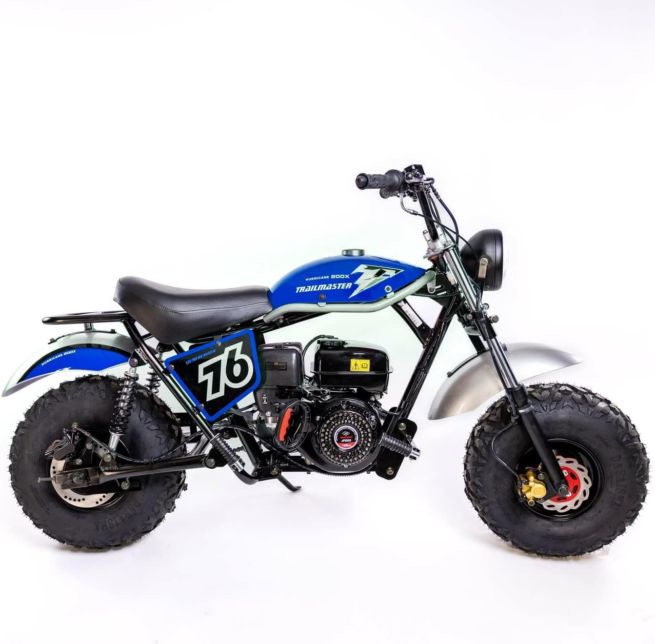 Trailmaster Mini Bike Hurricane All New with Front and Rear DISC Brakes, 196cc