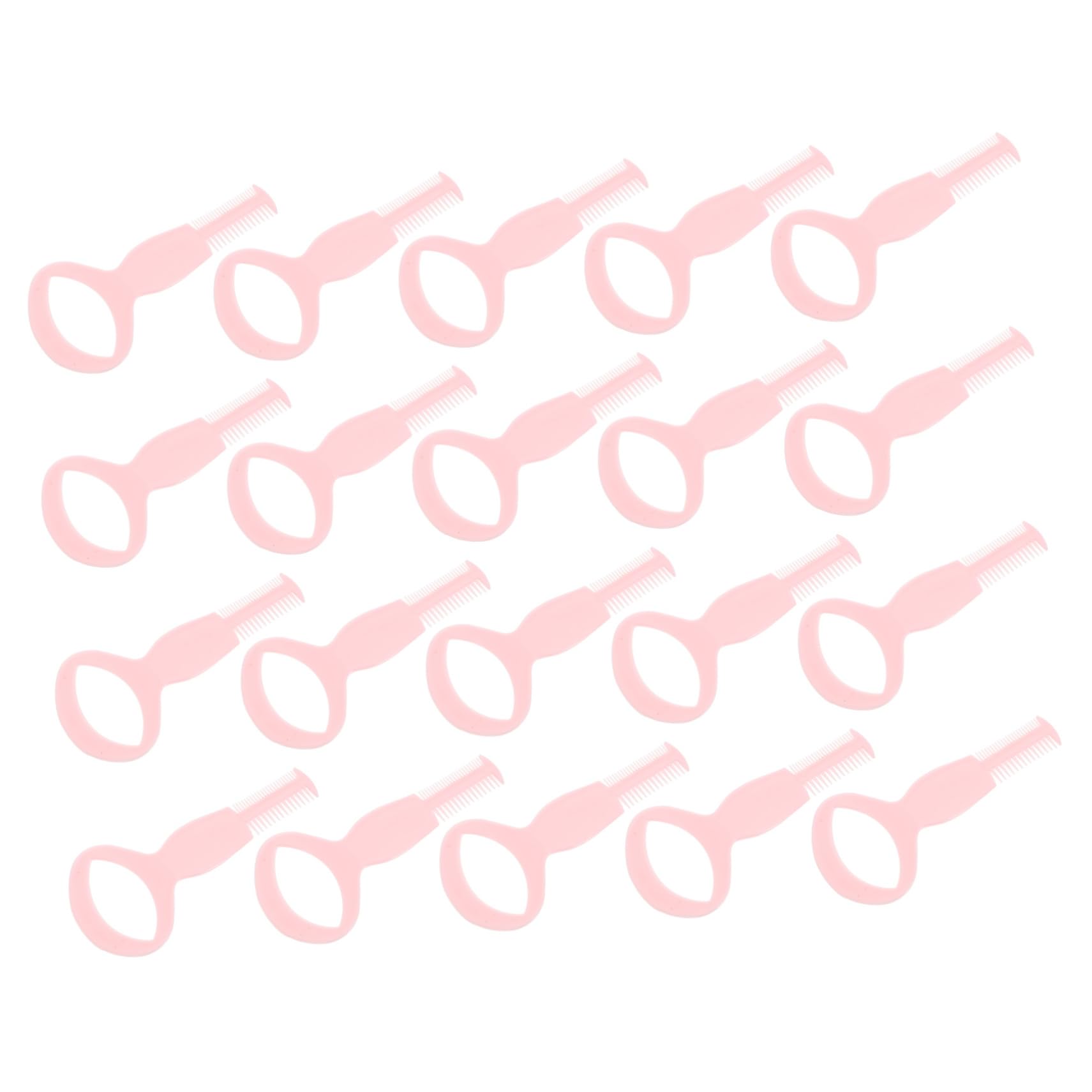 TOVINANNA Makeup Artist's Essential 20pcs Mascara Shield Applicator Brush Eyelash Curler Set Random