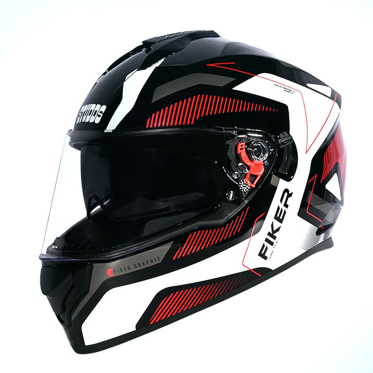 Studds Drifter D5 Fiker Isi and Dot Certified Full Face Motorcycling Helmet for Men and Women with Inner Sun Visor and Spoiler(Black M)-image-21
