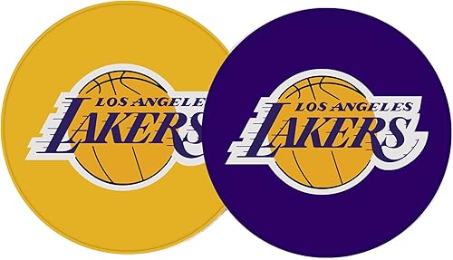 Desert Cactus Los Angeles Lakers - Juego de 2 posavasos absorbentes de la Liga de Baloncesto de la NBA (posavasos para automóvil A)
