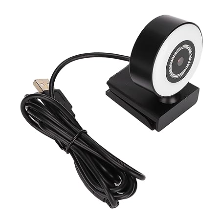 HD Computer Video Camera Extra Lighting 1080p 30fps HD Video Camera for Win10 for System for iOS System