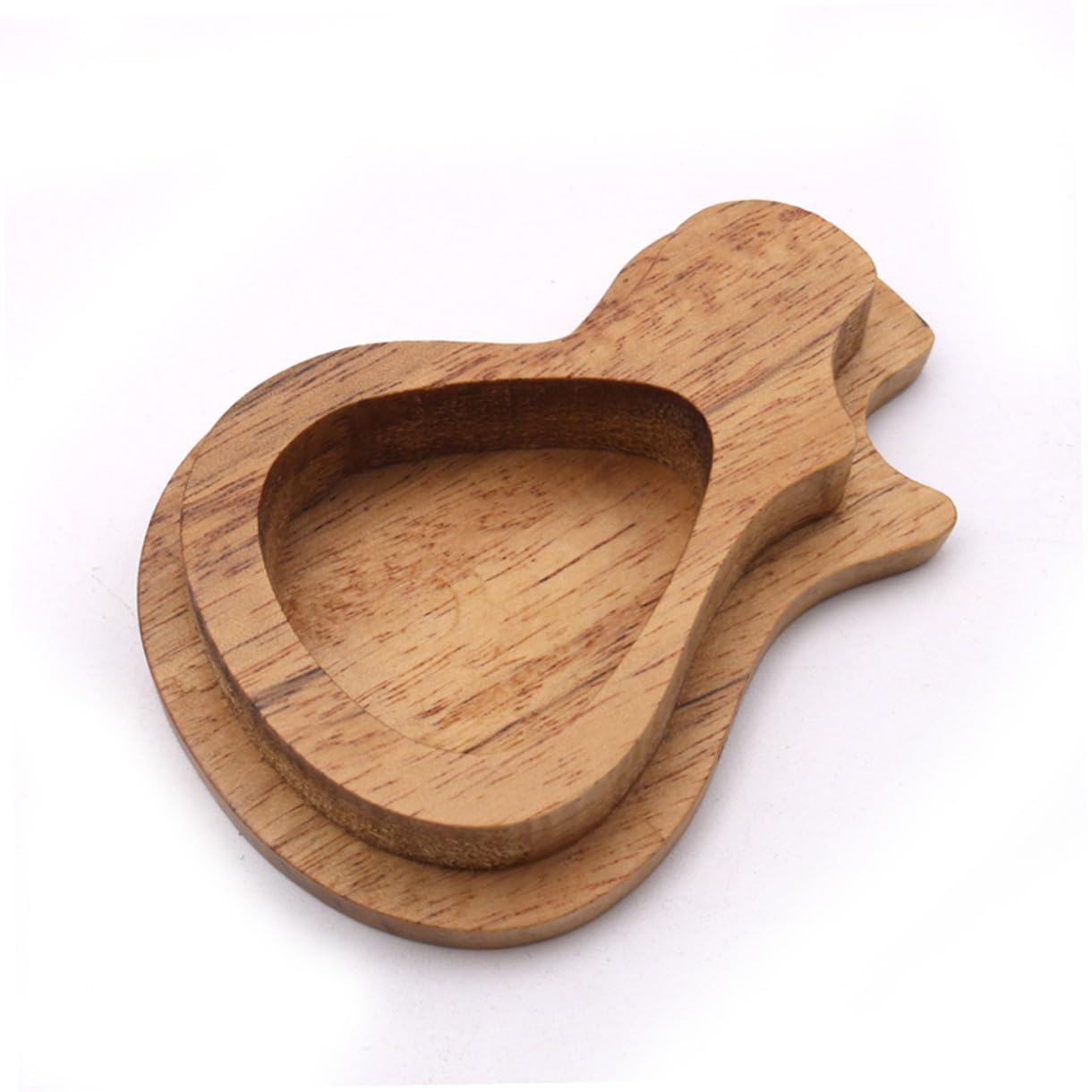 ibasenice 3sets Custodia Forma Di Chitarra Per Plettro Scatola Porta Plettro Legno Contenitore Pratico Per Collezione Accessori Chitarra Per Musicisti