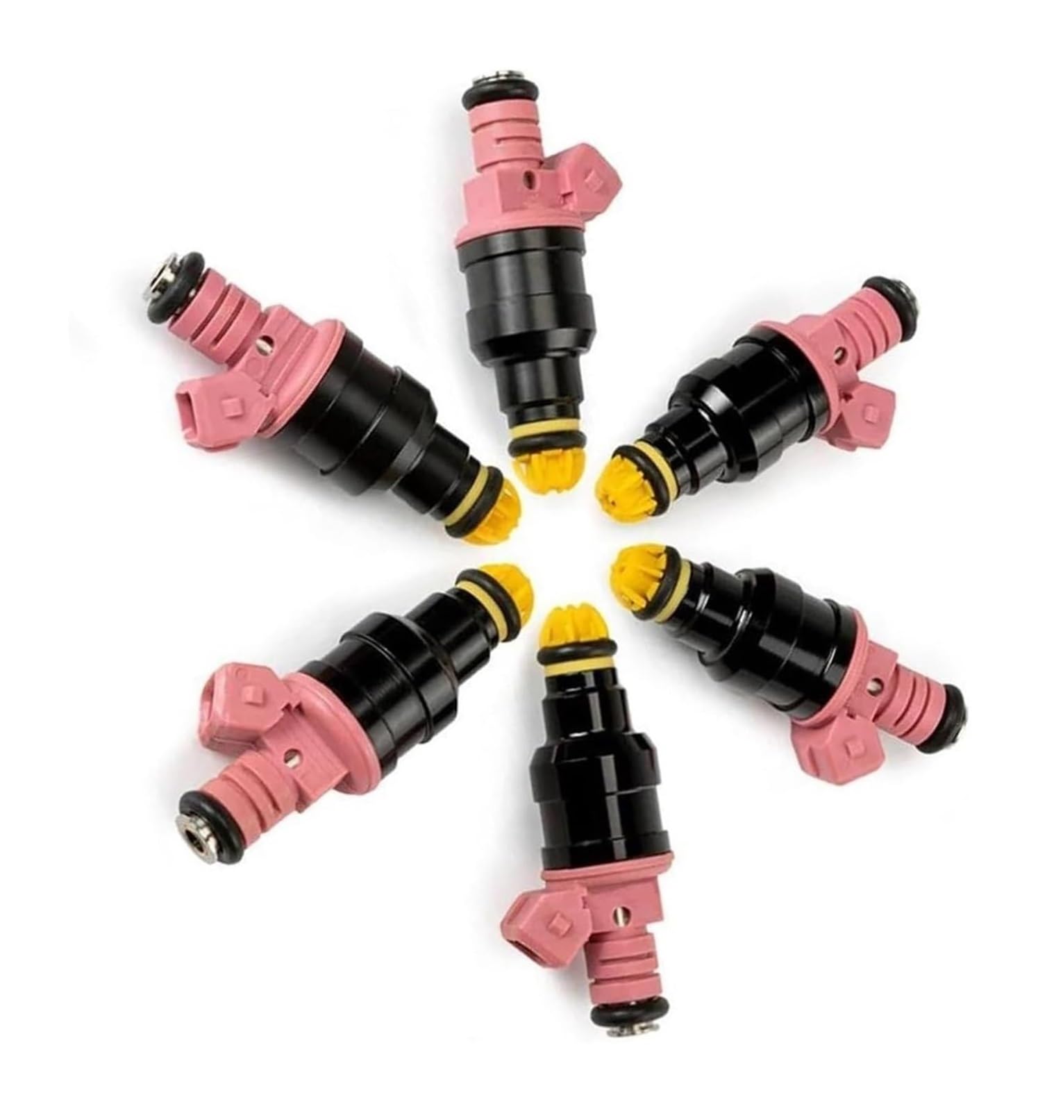 Wekpopmevl One Color Oil Petrol Fuel Injector Nozzle For Bmw 328Is E36 E39 E38 328I 528I Z3 M3 2.8 3.2L L6 13641703819 Fj357 0280150440 Engine Parts 6Pcs Fuel Injector Nozzle