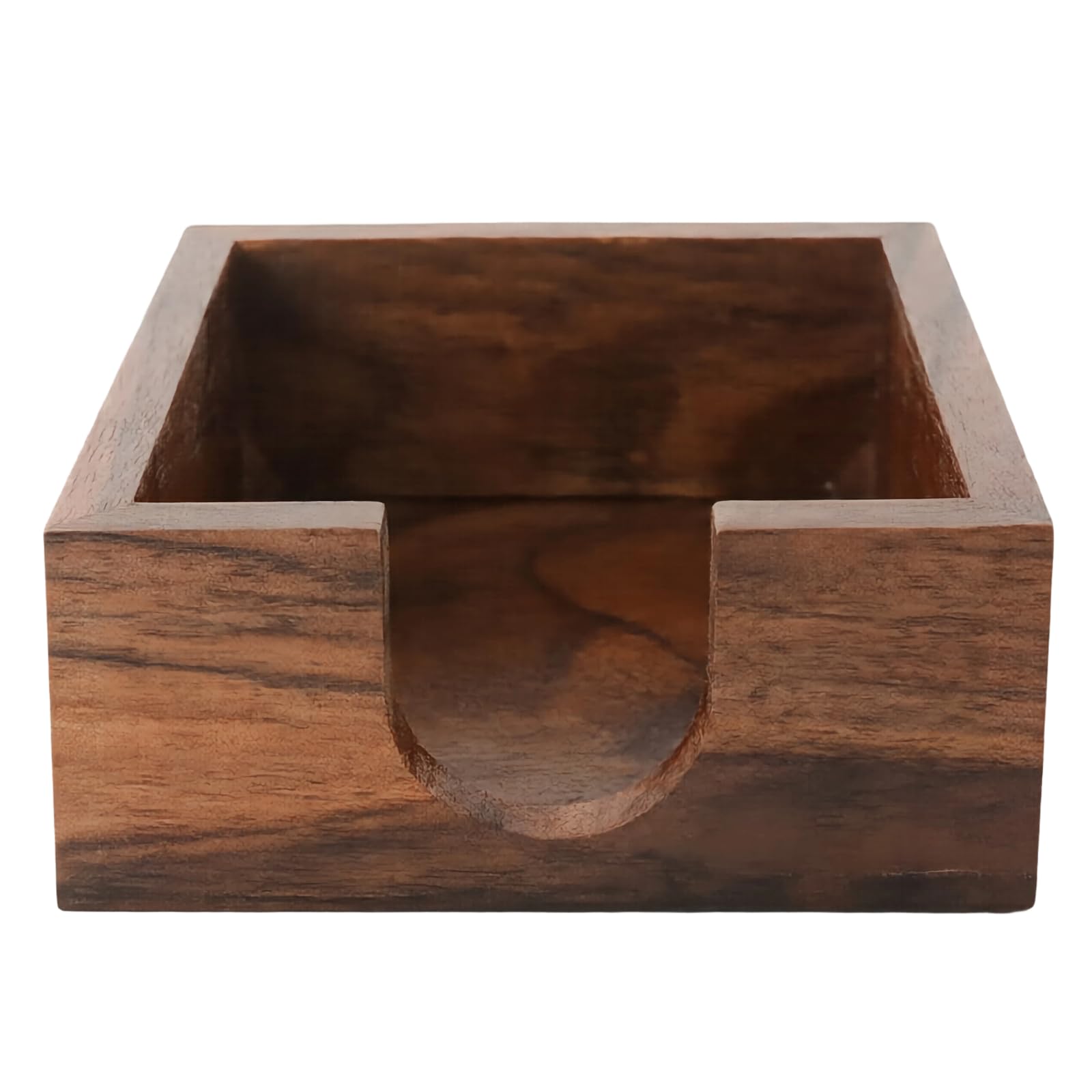 Porte-notes en bois de noyer noir, cadeau de bureau élégant