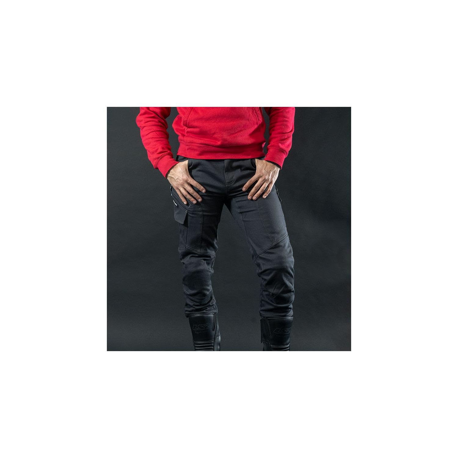 LS2 Straight Pantaloni Straight, Uomo, Verde Oliva, XL Uomo