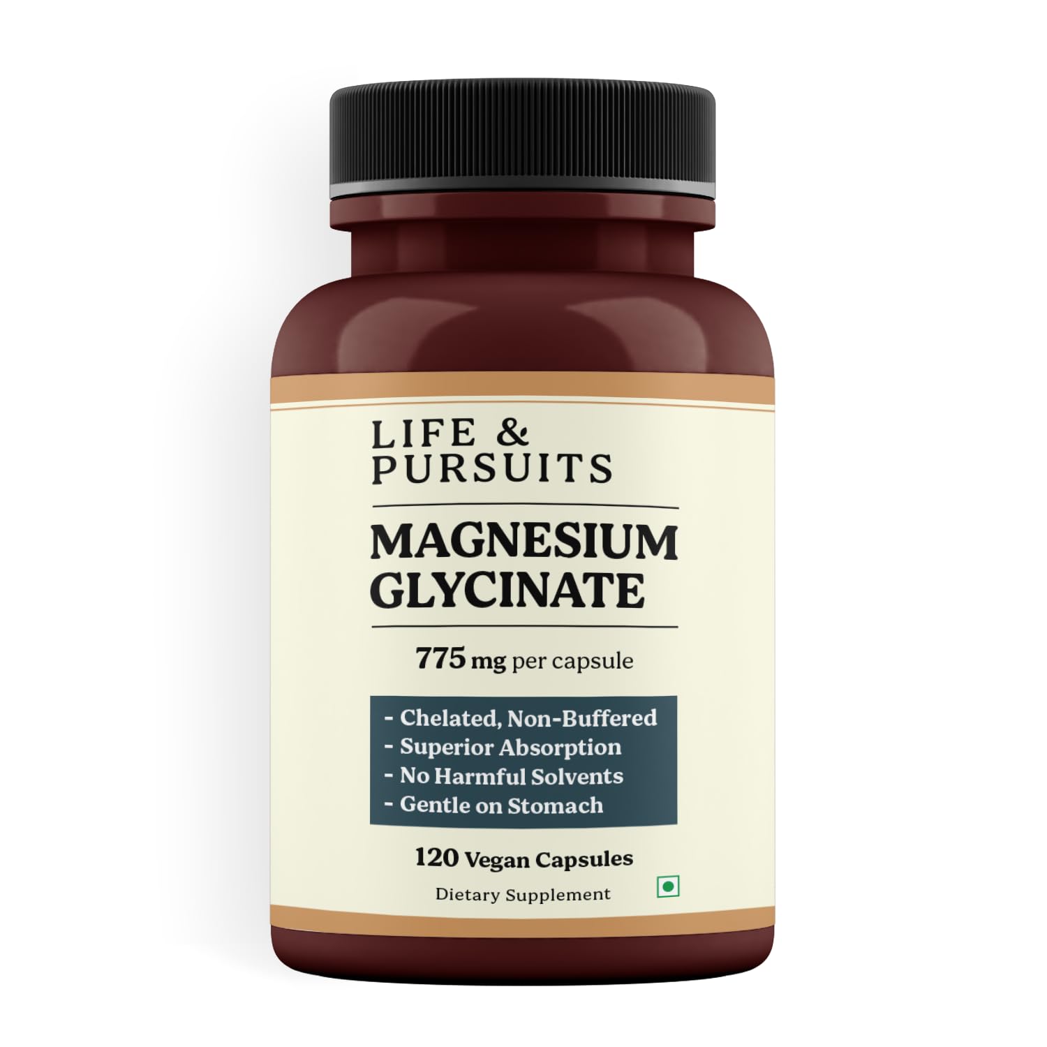 Life & Pursuits Pure Magnesium Citrate 775 mg – 120 Vegan Capsules | 120 mg Elemental Magnesium per Capsule| High Absorption, Non-Buffered Supplement for Gut & Digestion Support | 3rd Party Lab Tested — Amazon image 9