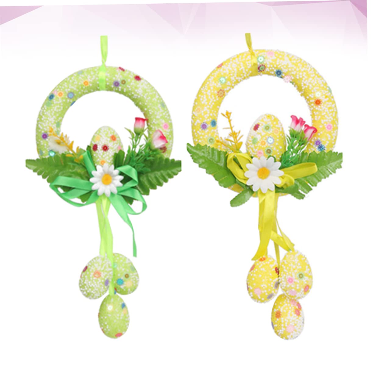 Alipis 3 Set Ornamento Dell'uovo Di Pasqua Decorazione Del Vassoio A Più Livelli Ventilatori Personalizzati Macchina Giocattolo Neon Gnomi Peluche Vernice All'uovo 2 Pezzi * 3