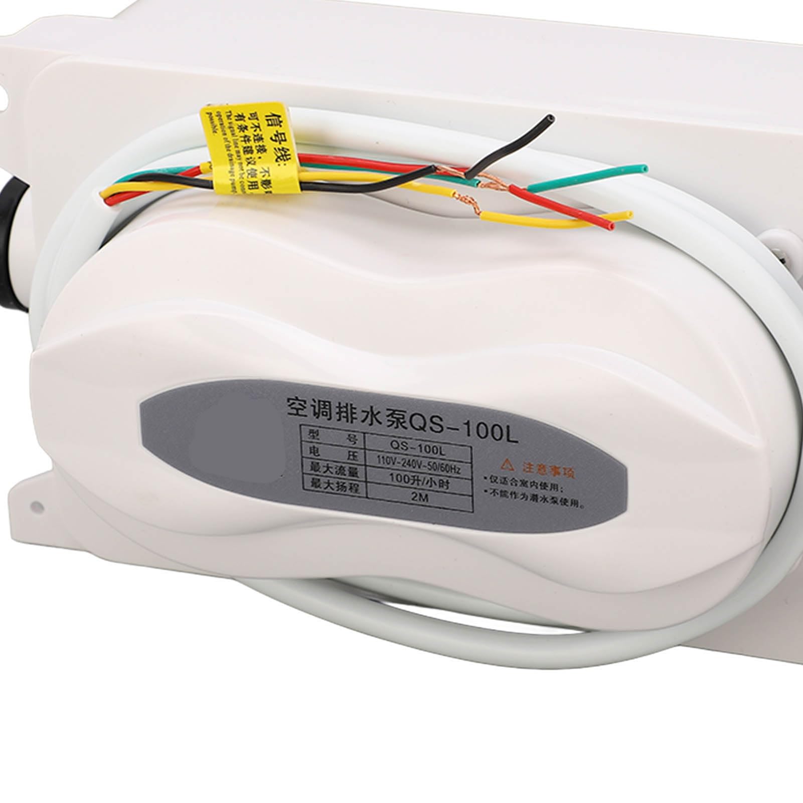 SIXRUN Pompa della Condensa, Materiale ABS, Motore Silenzioso da 5 W, Drenaggio Automatico da 100 L/h per Condizionatori d'aria e Produttori di Ghiaccio