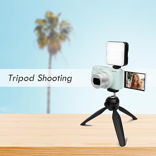 Miniatura 6 de Rieibi ZV-1F - Funda protectora de silicona suave para cámara de vlog Sony ZV1FZV-1M2ZV-1 Mark II, cubierta ligera ZV1F, color verde claro