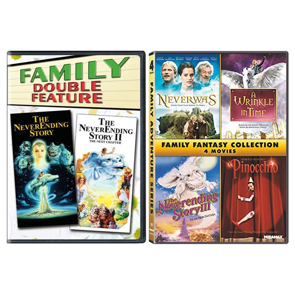 The NeverEnding Story: Complete Movie Trilogy + 3 Bonus Movies (A Wrinkle in Time / Into the West / King of the Wind)