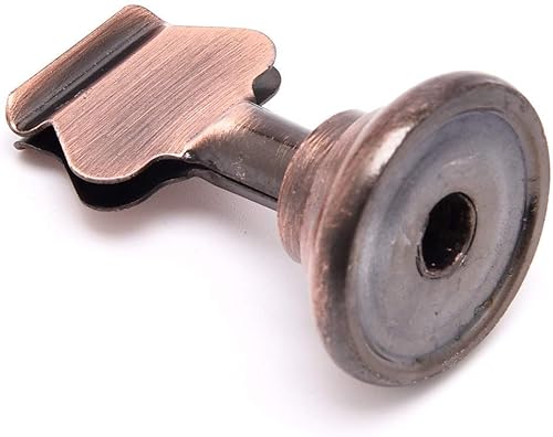 Miniatura 9 de Urban Deco Paquete de 16 soportes para tarjetas de número y lugar de mesa, soportes de acero de 1.7 pulgadas para fotos, letreros de alimentos, Cobre