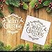 21 Pack Christmas Stencils Templates for Painting on Wood, 3 Large + 18 Small Reusable Merry Christmas Stencil for Holiday Home Decor Fabric Canvas Wall Window Scrapbook DIY Painting