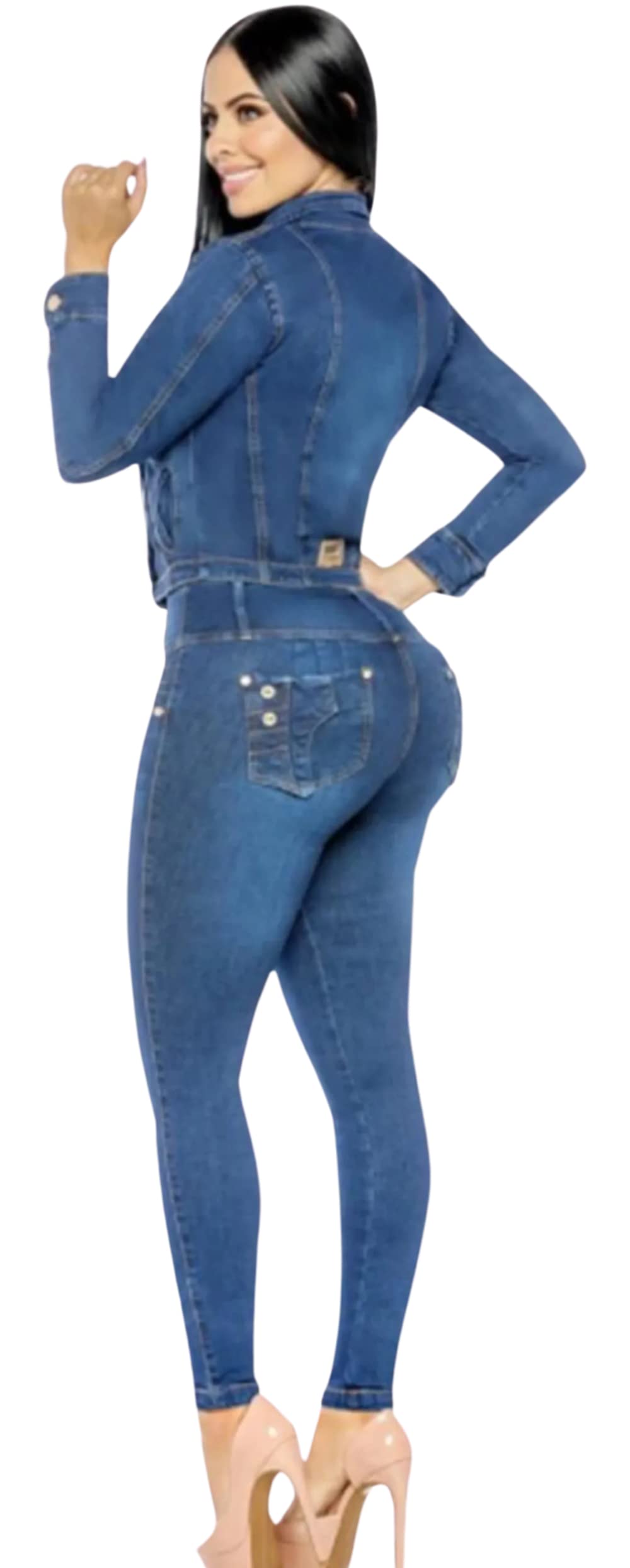 Malibu Boutique Colombian Push Up Set Blue 8156