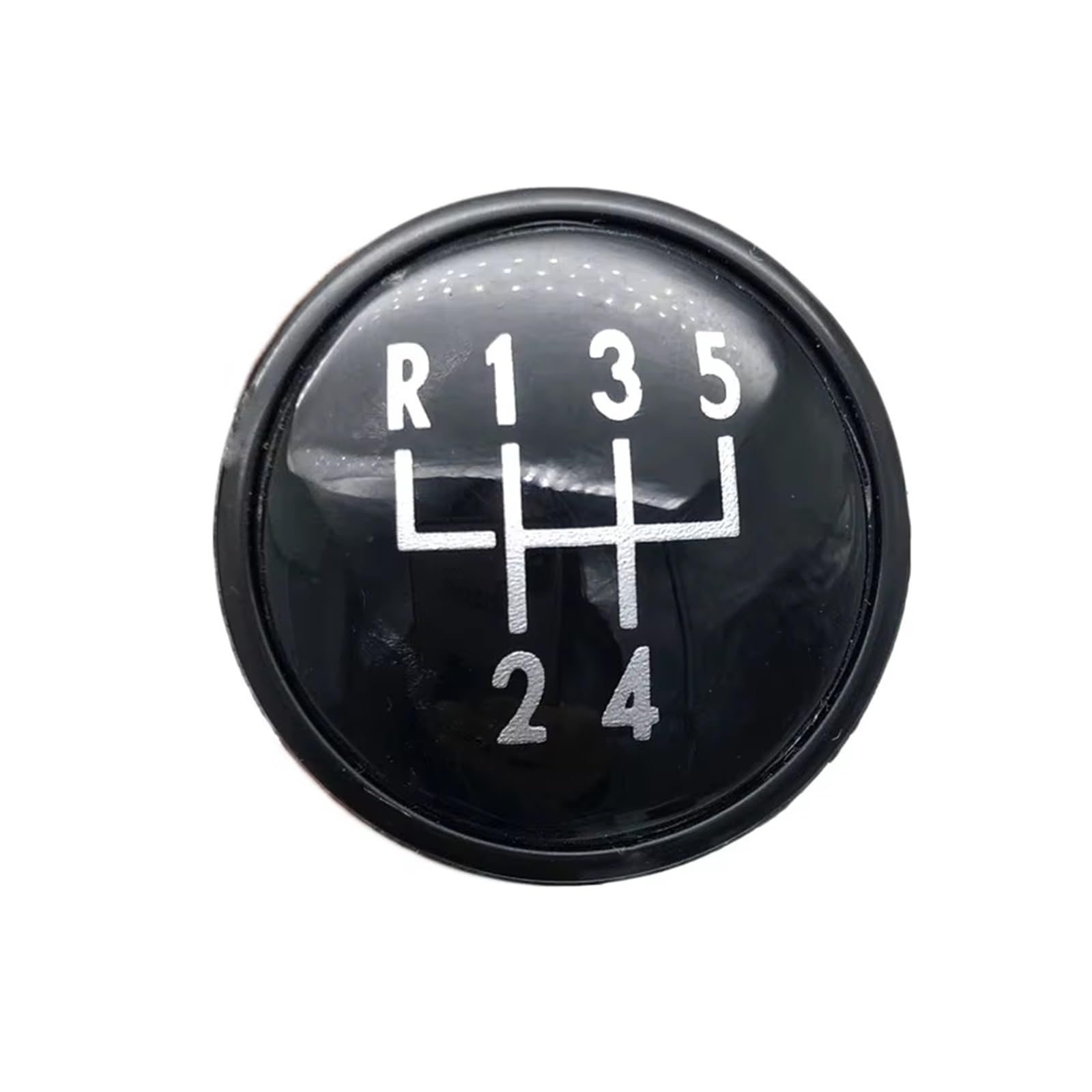 Ouvecr Black 5 Speed Car Shift Gear Knob Handle For Seat For Cordoba For Ibiza For Inca 5/6 Speed Gear Shift Knob Cap Cover Car Interior Gear Shift Cover(Black 5 Speed)