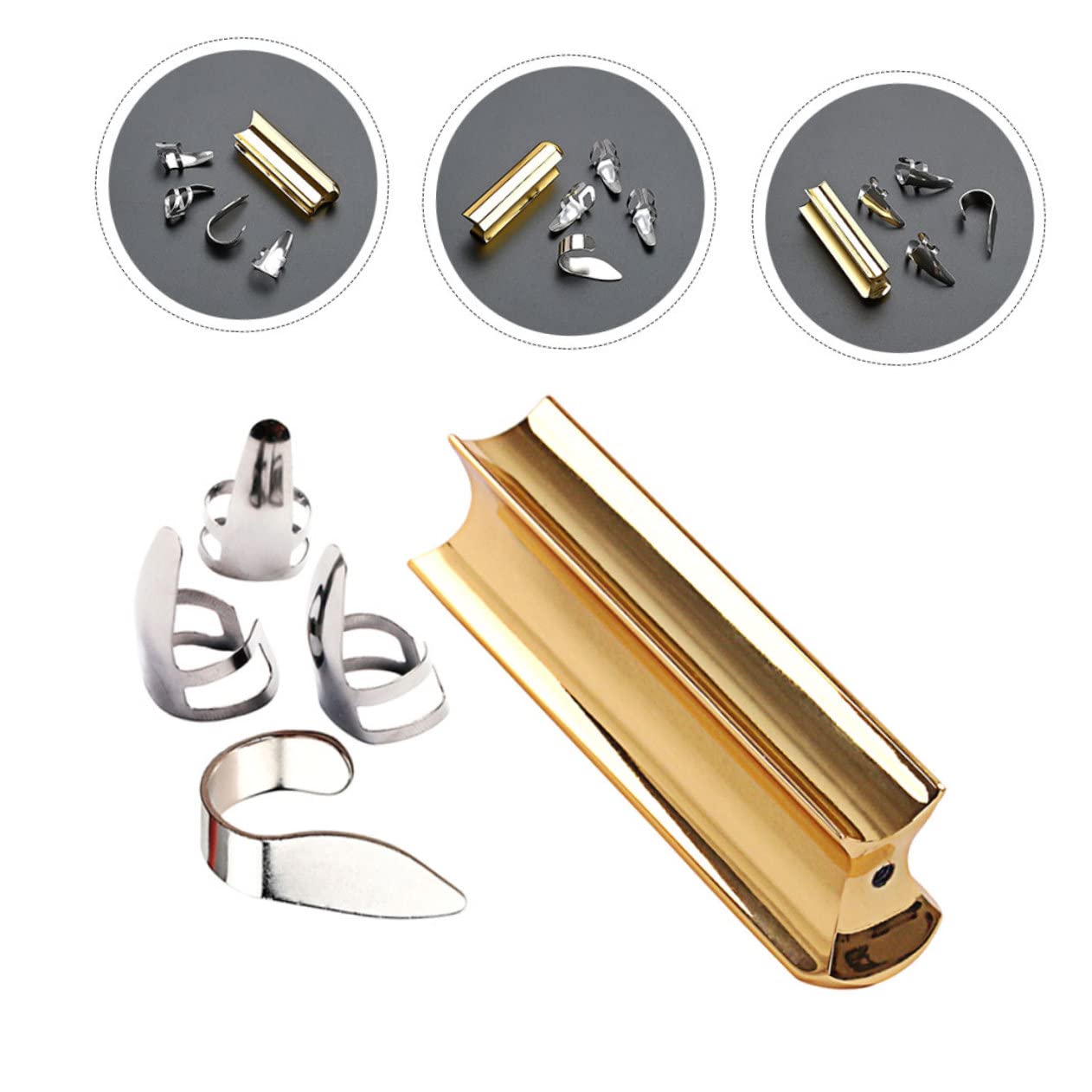 Toyvian 2 zestawy akcesoriów gitarowych do gitary gitarowej slide gitar pick guitar akcesoria do gitary, suwaka gitarowego, dźwignia przesuwna, do gitary elektrycznej, hawajskiej suwaka, głośnik,