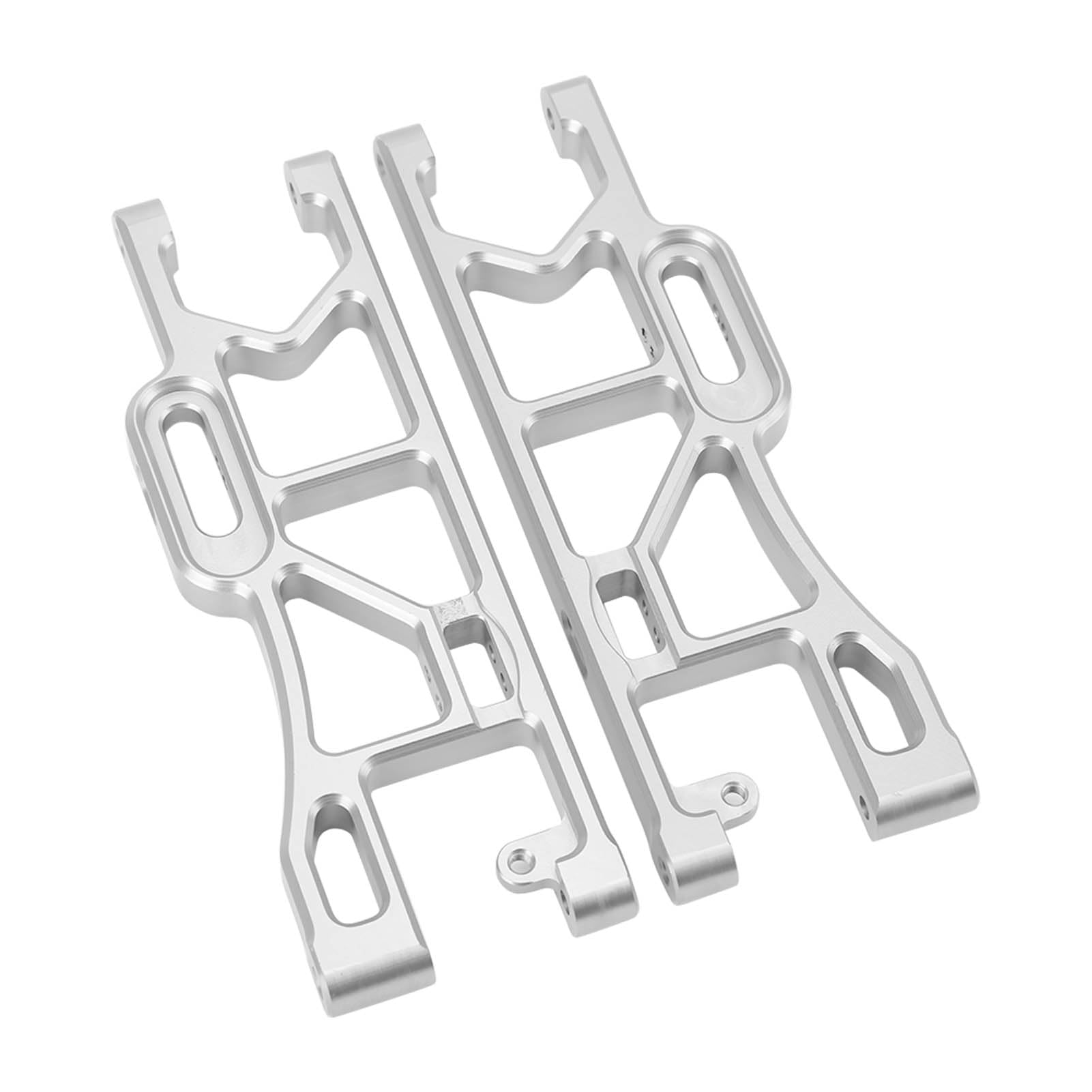 RC tylne dolne ramię zawieszenia stop aluminium o wysokiej wytrzymałości trwała część do modernizacji dla Corally Kronos 6S 1/8 RC samochód srebrny 2 szt. 155x51mm