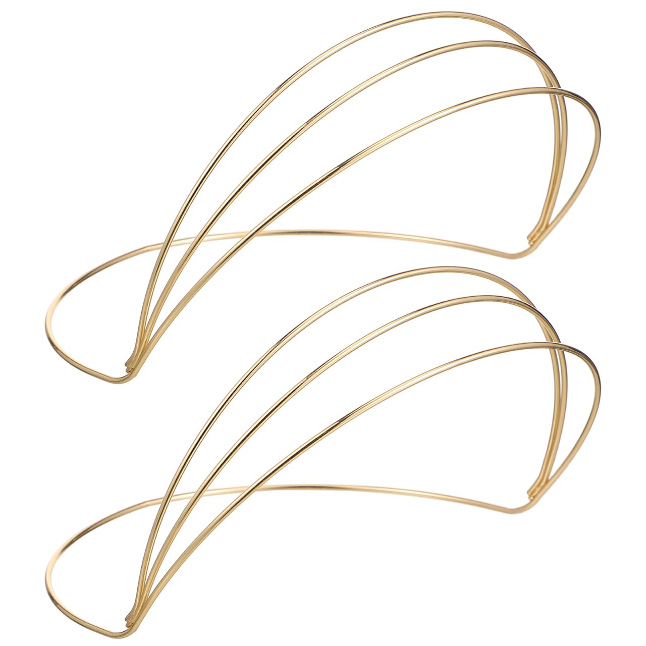 Beavorty Flower Crown Base Headband Headdress Frame for Diy Hair Accessories 6.3X5.7 Inch Craft Tiara Base for Wedding Engagement Banquet