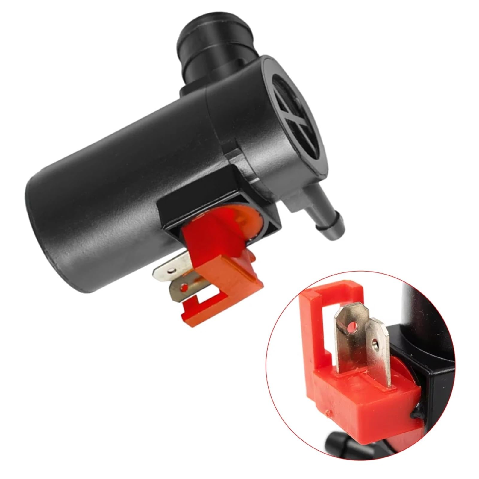 Silnik pompy spryskiwaczy wycieraczek szyby przedniej 86611AA010 pasuje do Subaru pasuje do Forestera pasuje do Imprezy 98-05 dysza spryskiwacza zawór spryskiwacza(Black)