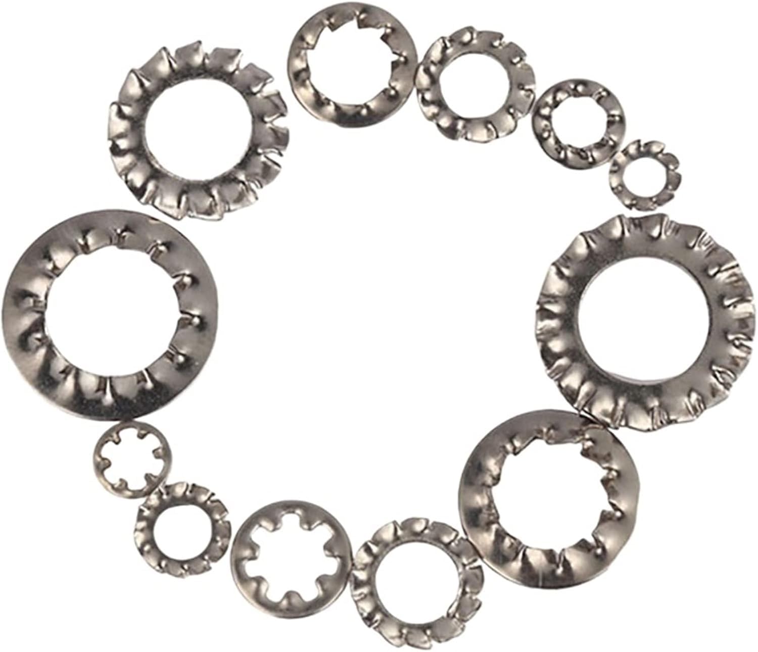 Lock washers,Star washers External Teeth/Internal Teeth Serrated Lock Washers(10pcs,M12)