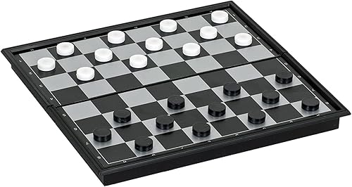 Miniatura 4 de WE Games Juego de juegos de mesa de viaje 3 en 1: ajedrez magnético, damas y backgammon, todos los tamaños de viaje, juego de auto perfecto, 9.75