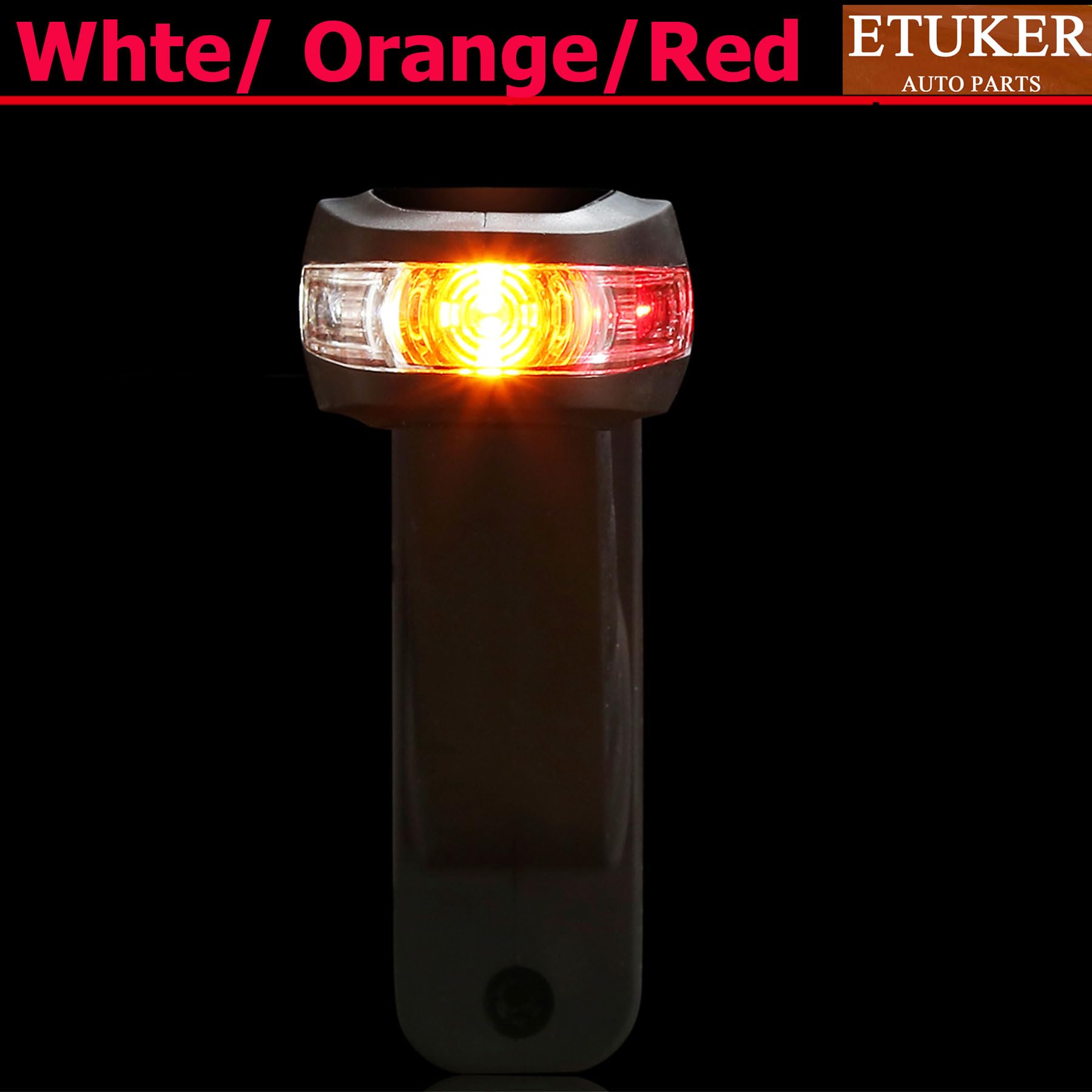 2x Luci Laterali Rimorchio Gomma 12V-24V LED Luci Ingombro Camion 24v Impermeabile
