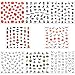 URATOT 16 Sheets Halloween Nail Decals Stickers Art Self-Adhesive Stickers for Halloween Party Nail Salon