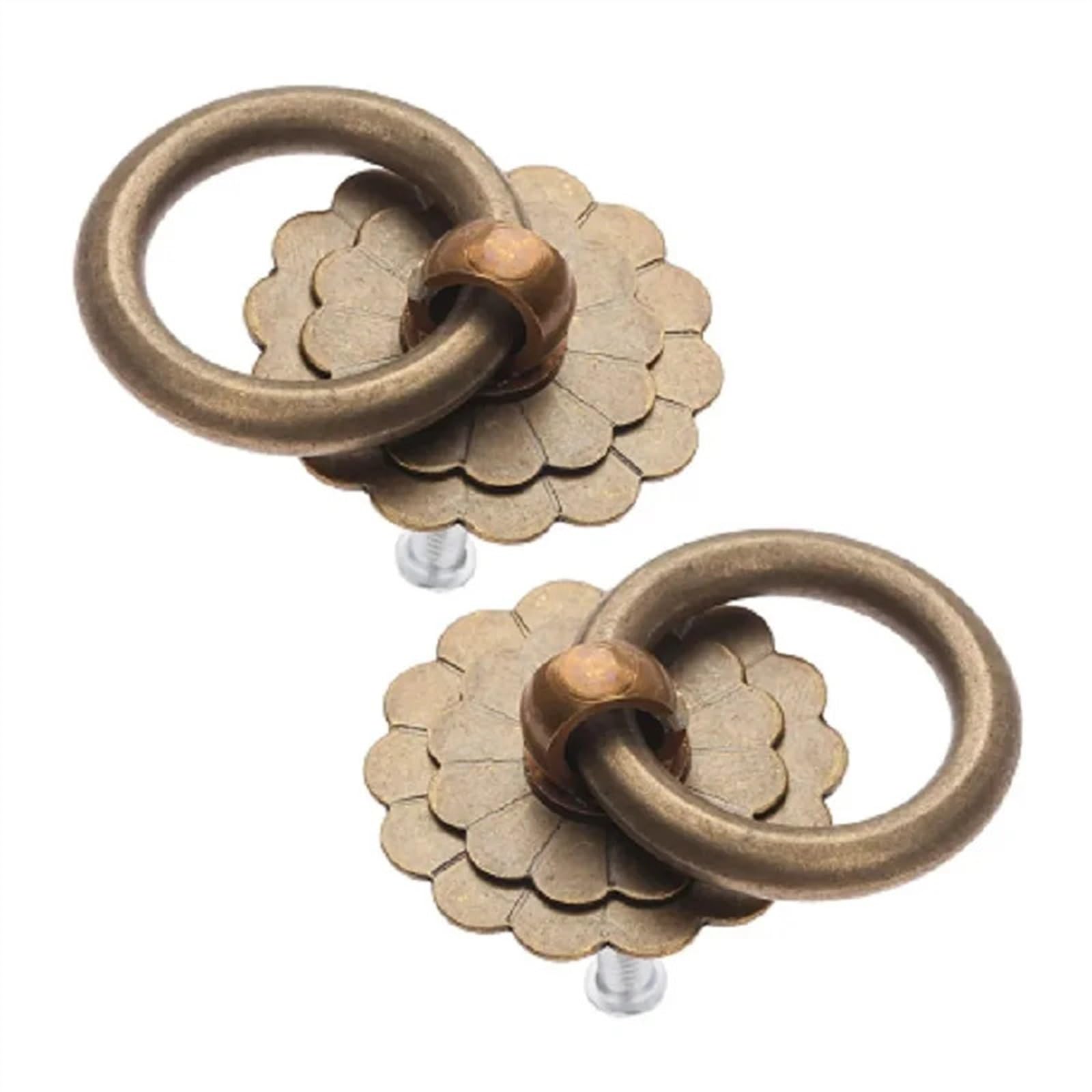 Boutons ronds en cuivre poignée lot de 2 pour sublimer vos souvenirs et boîtes en bois