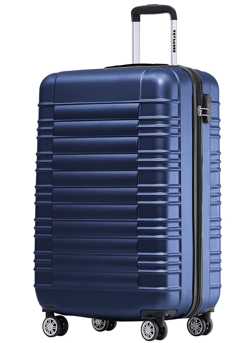 TRVLMORE Trolley Bagaglio a Mano 55x40x20 - Valigia Bagaglio a Mano 55x40x20 - Valigia 10 kg - Valigie Trolley - Valigia Piccola - Trolley da Cabina - Trolley da Viaggio - Blu