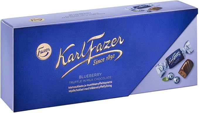Amazon Karl Fazer カール ファッツェル ブルーベリー ミルクチョコレート 270g 1箱セット フィンランドのチョコレートです 並行輸入品 Fazer チョコレート 通販