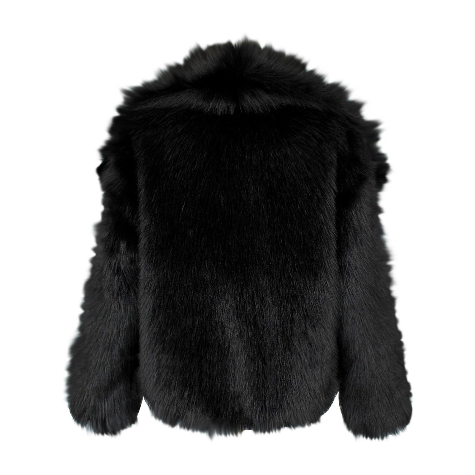 Giacca in pelliccia sintetica da uomo con risvolto grande capispalla | Overshirt invernale calda casual vestibilità ampia giacca a vento morbida antivento elegante cappotto comfort streetwear