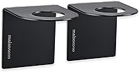 Vista 1 de MaisoNovo Soporte adhesivo para jabón Juego de 2 soportes para botellas de champú - Negro Soporte para botella de jabón Soporte para jabón