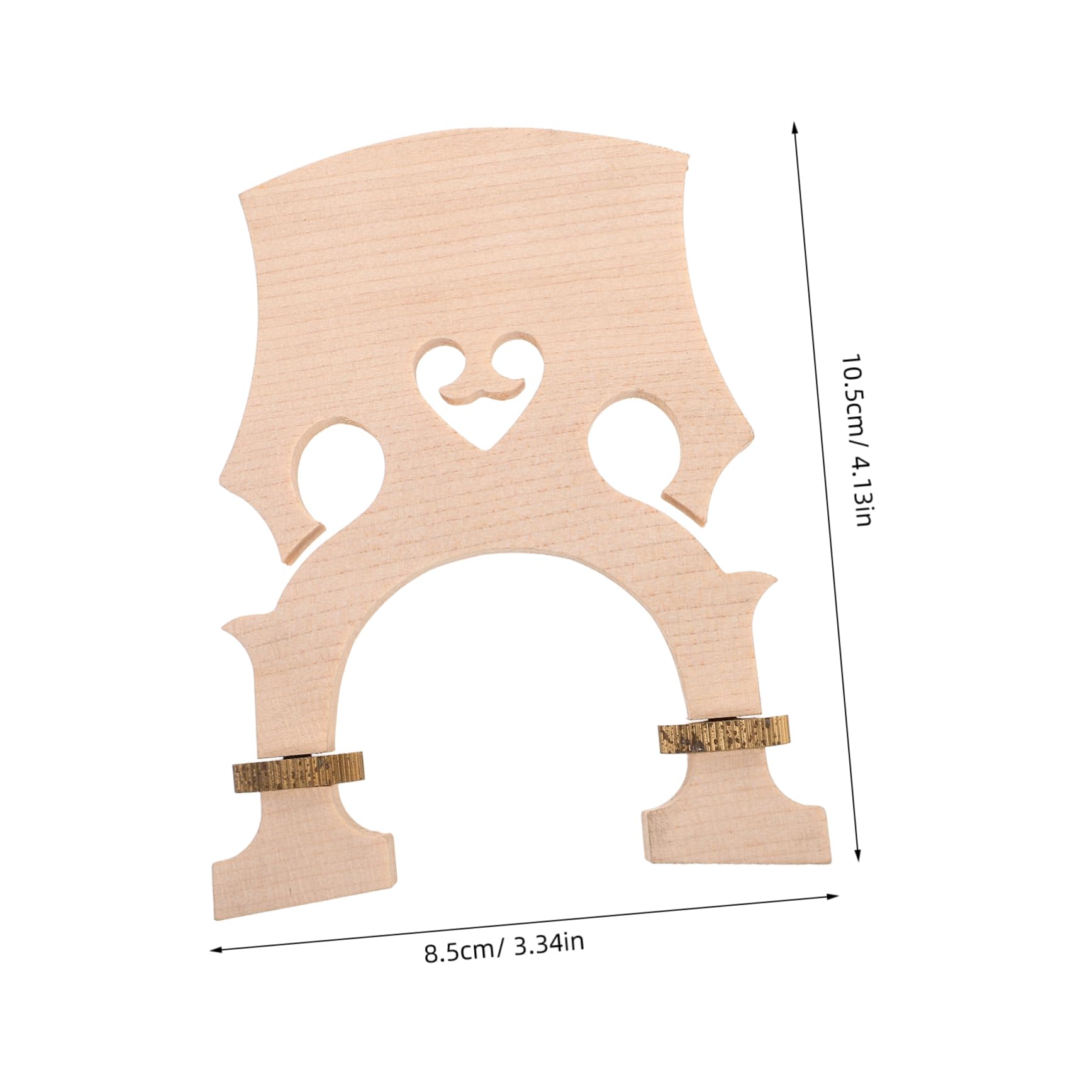 Levemolo 3/4 Size Cello Bridge Maple Wood Construction Low Tall Adjustments Accessory