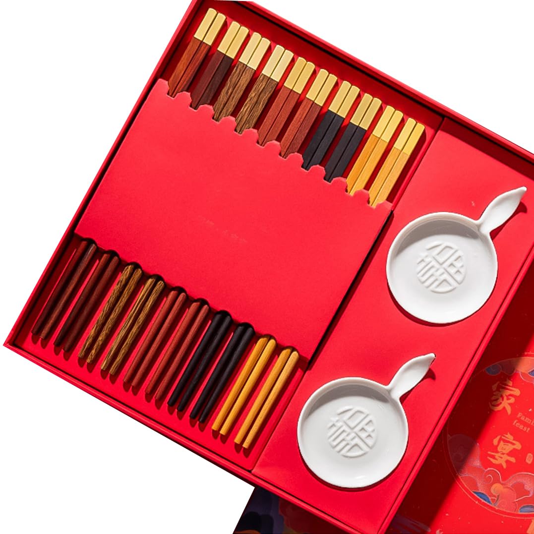 Baguettes, coffret cadeau de baguettes réutilisables en bois de qualité supérieure, baguettes personnalisées gravées avec des noms personnalisés, Ca T ( Color : Q )
