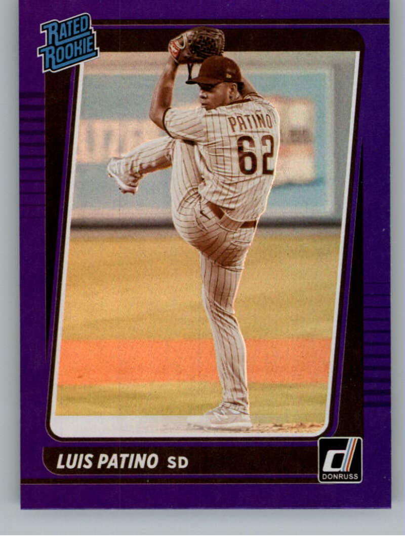 Amazon.com: 2021 Donruss Holo Purple #55 Luis Patino Rated Rookies RC Rookie  San Diego Padres Baseball Trading Card : Collectibles & Fine Art