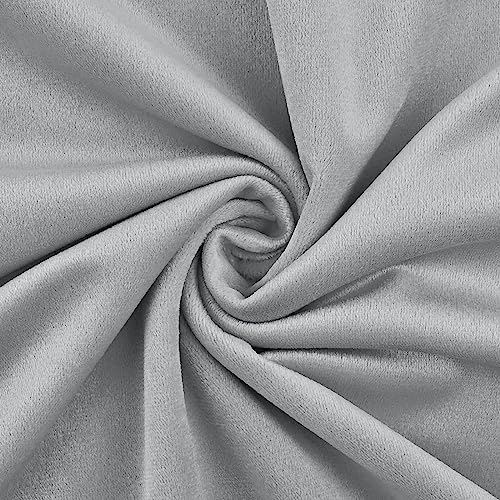 Image of Velvet Silver 12x20 Pillow Covers, Set of 2 Decorative Ruffle Cushoin Pillow Covers for Sofa Couch