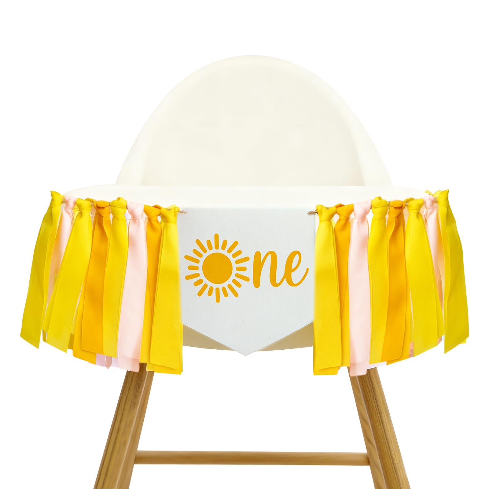 Photo 1 of First Trip Around the Sun 1st Birthday High Chair Banner, 1 Year Old Party Decorations, Sun Theme Baby Decor, 1st Birthday Table Garland, Baby Shower, Cake Smash and Supplies for Boys & Girls