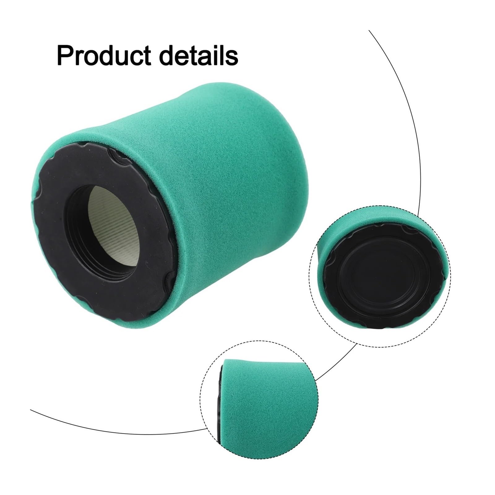 Juego de 2 filtros de Aire de Repuesto for cortacésped, compatibles con los Modelos 798897, 794935, 653412, 44M977 y 44Q977. Accesorios for Herramientas eléctricas de jardín.