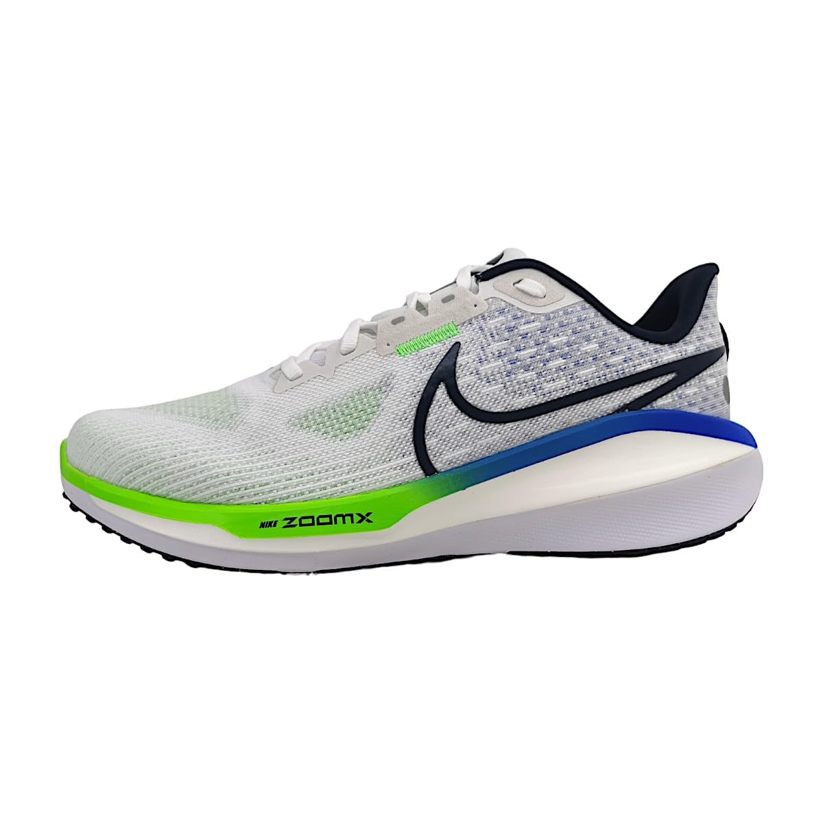 Nike Herren Vomero 17 Sneaker, White/Thunder Blue-Platinum Ti, 42.5 EU