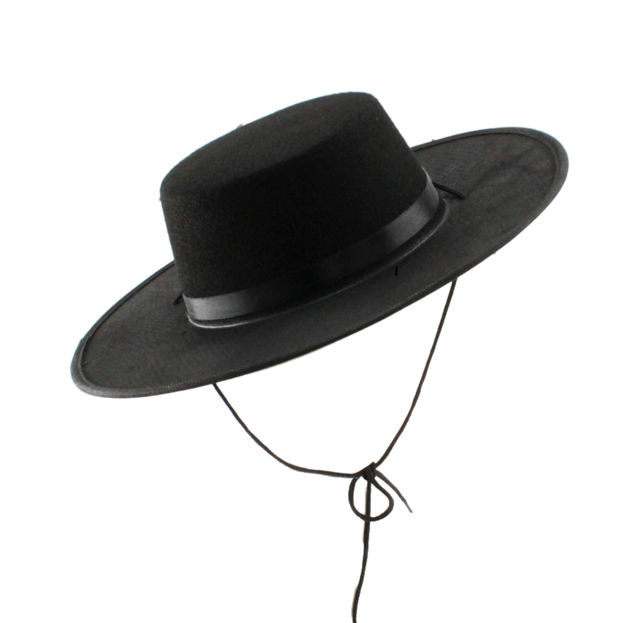 Carnavalife Sombrero cordobes Cordoba Hombre Negro Sombrero Feria de Abril Sombrero sevilliana